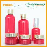 Red Coating Cosmetic Bottles And Jars