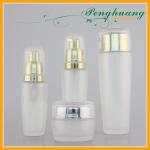 White Printing Cosmetic Bottles And Jars With Pump Cap