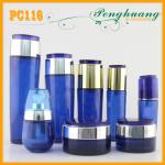 Dark Blue Cosmetic Bottle and Jars