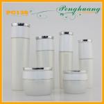 Pearl White Cosmetic Bottles And Jars For Body Care