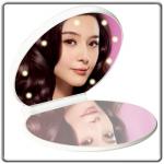 Compact Cosmetic Mirror with light folding mirror