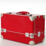 3단 大 악어무늬 레드 메이크업박스-DFF303-C RED