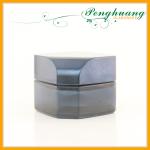 Flat Black Blue Cosmetic Bottles and Jars