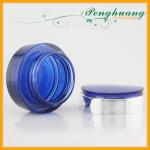 Dark Blue Cosmetic Bottle and Jars